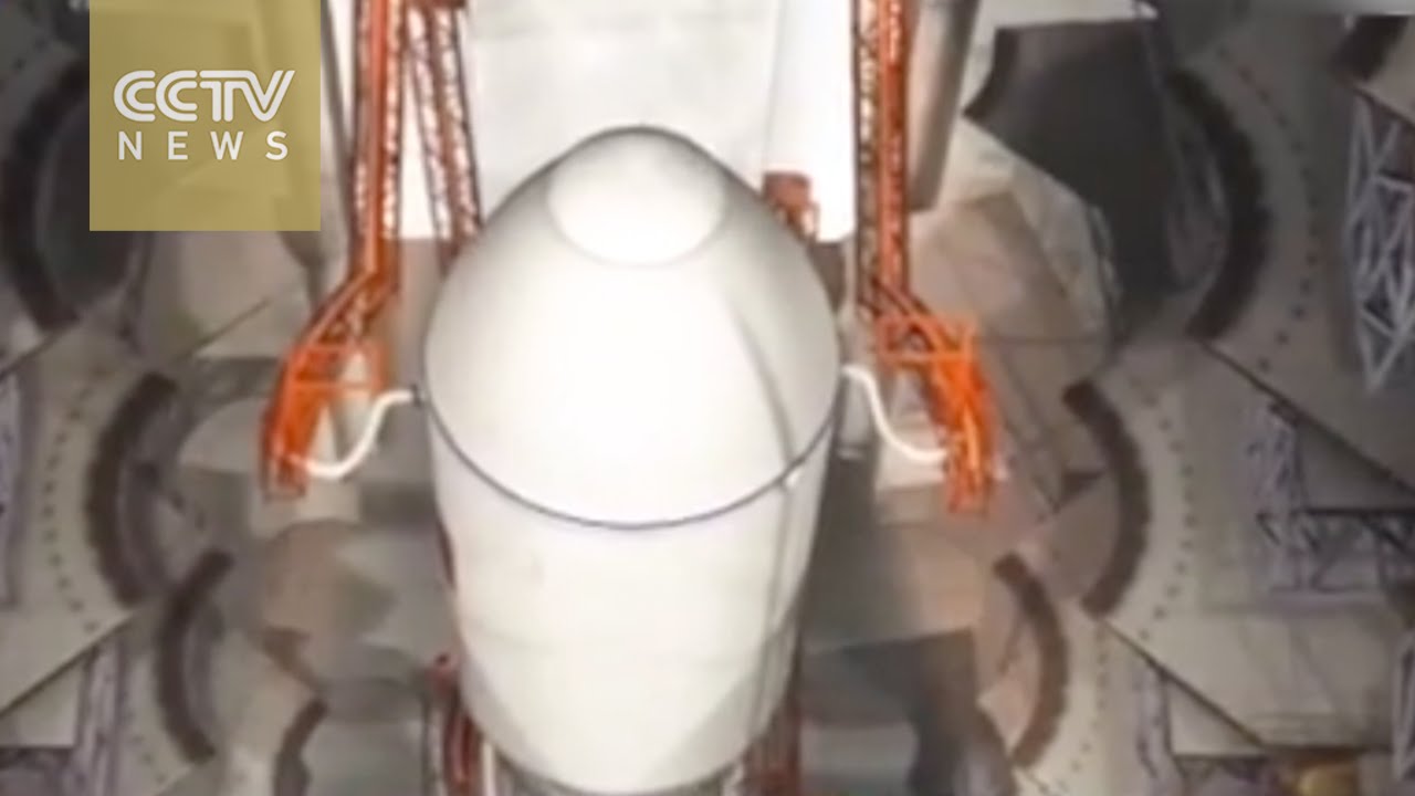Watch: Preview of Long March-7 carrier rocket&rsquo;s launch preparation