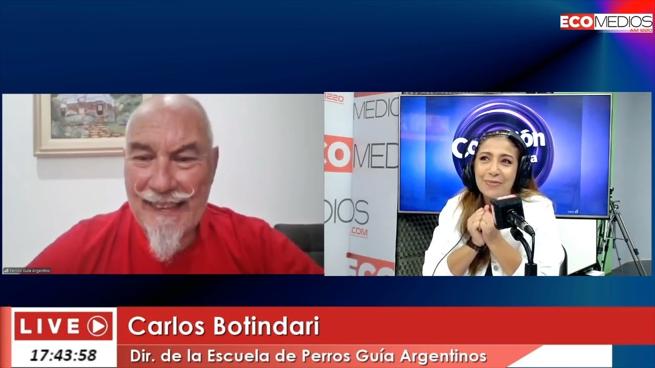 Carlos Botindari, director y fundador de la Escuela de Perros Guía Argentinos (EPGA) Conexion