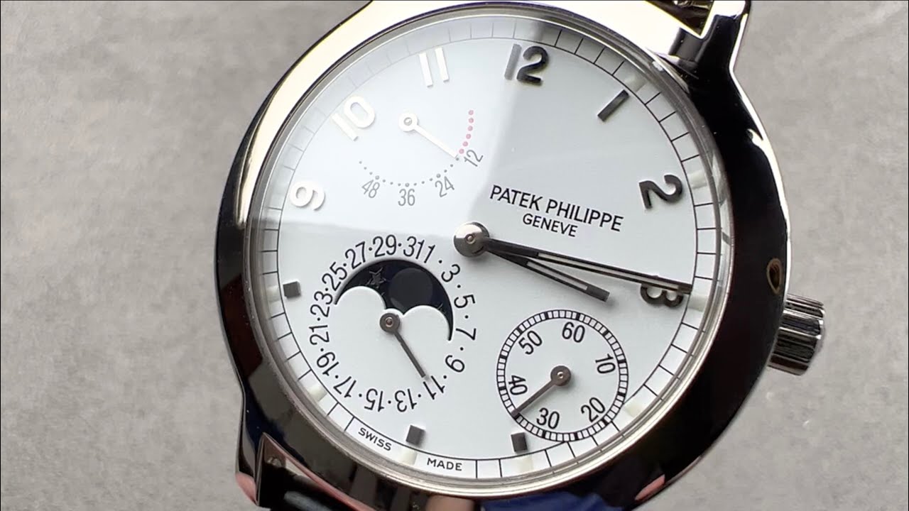 Обзор часов Patek Philippe Calatrava Moon Phase 5055G-010