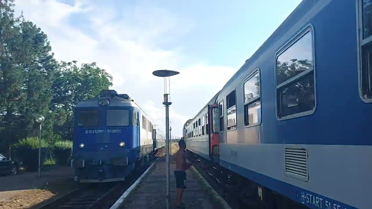 🚄🚄Cruce între R 6821 şi R 4337 la Stația Satu Mare Sud cross between R6821& R4337🚄🚄