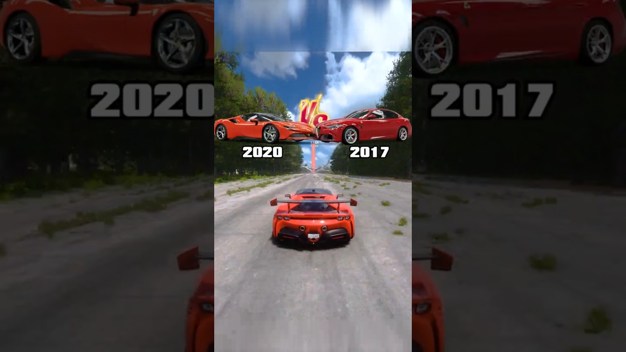 Ferrari SF90 Stradale VS Alfa Romeo Giulia Quadrifoglio #shorts