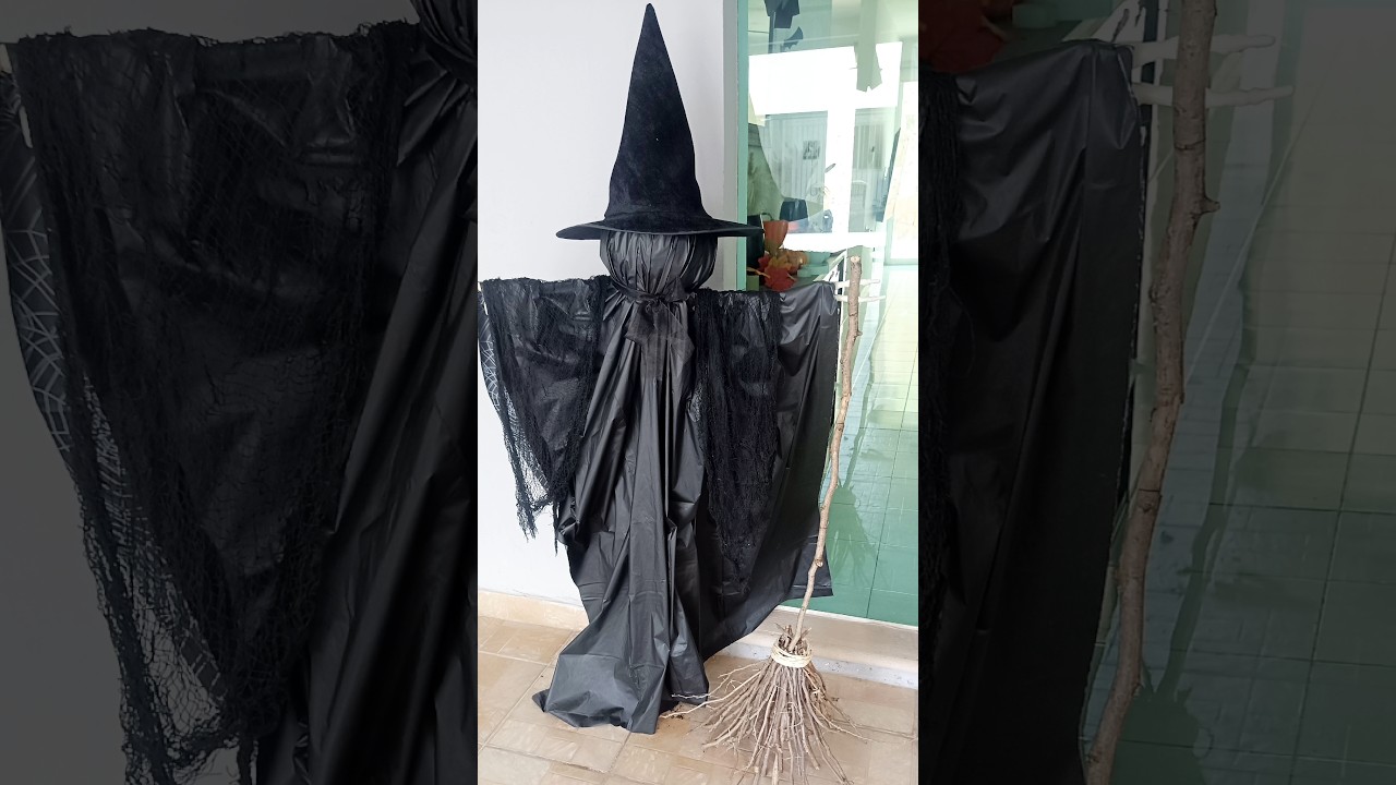 Escoba de ramas para decoración de Halloween* DIY escoba de bruja
