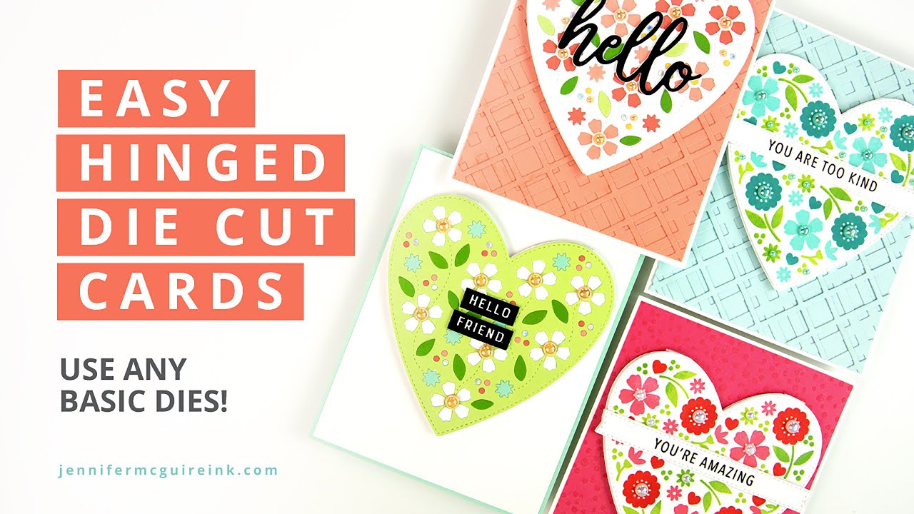 Easy Hinged Die Cut Cards - No Special Dies Needed!