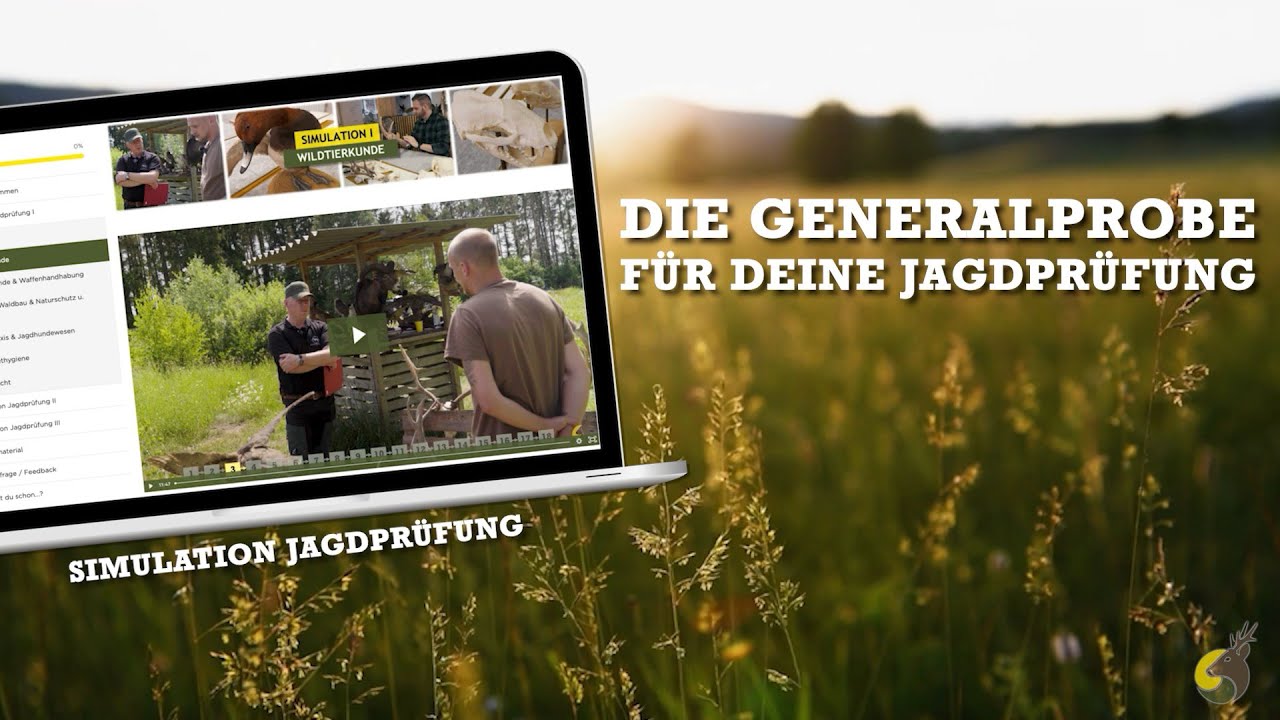 Simulation Jagdprüfung - realitätsnah & videobasiert -  ✅ die Generalprobe für deine Jagdprüfung