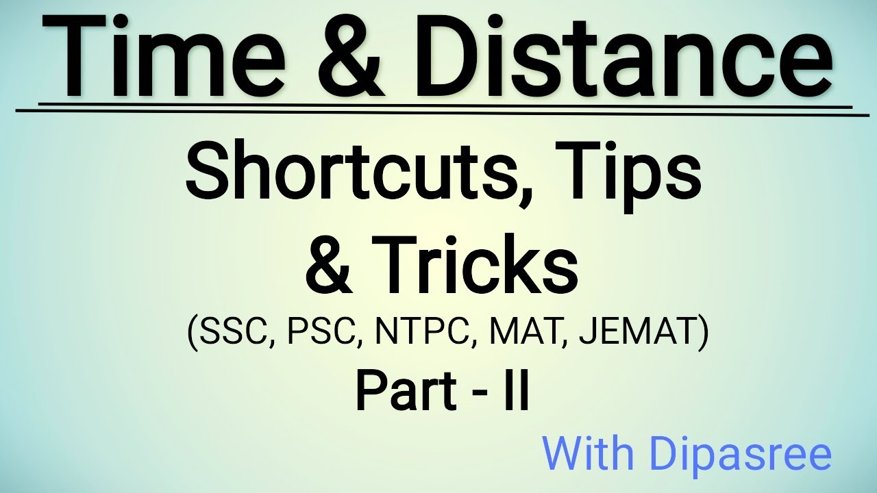 Time & Distance Tutorial with shortcuts in Bengali(part-II)||বাংলা ভিডিও