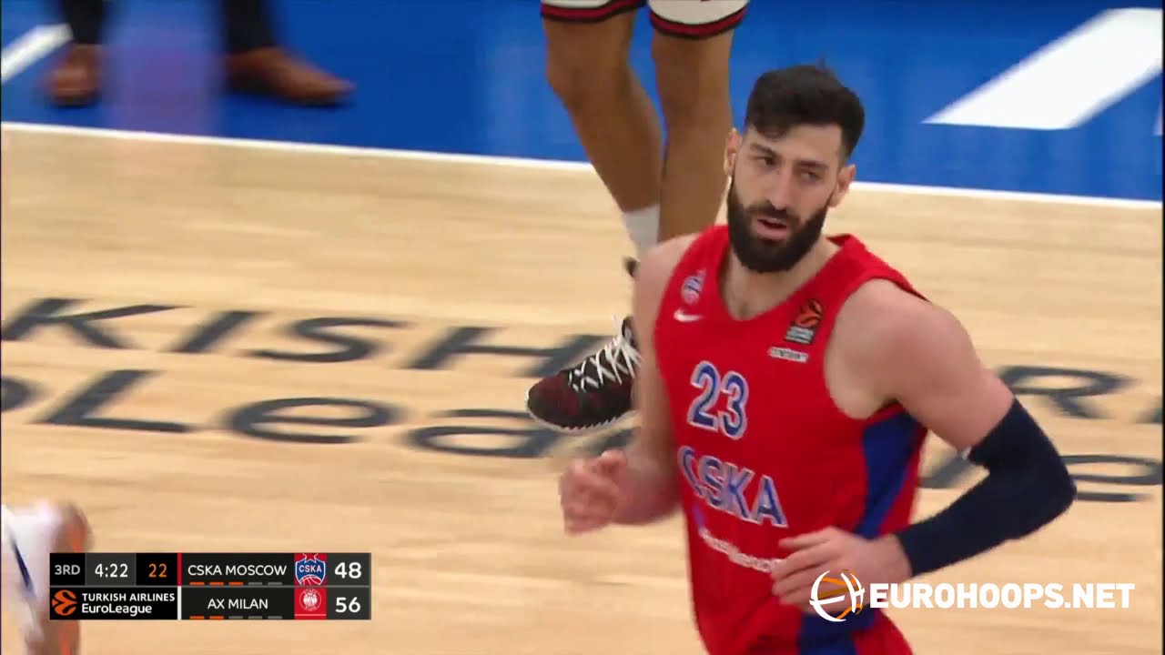 CSKA Moscow - AX Armani Exchange Milan 76-84: Tornike Shengelia (20 points, 10 rebounds)