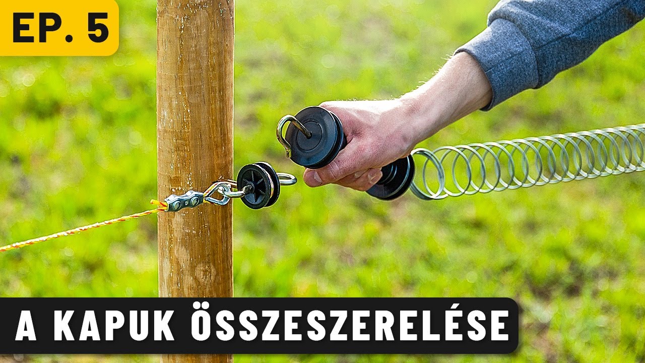 A villanypásztor kapuk összeszerelése - 5. rész