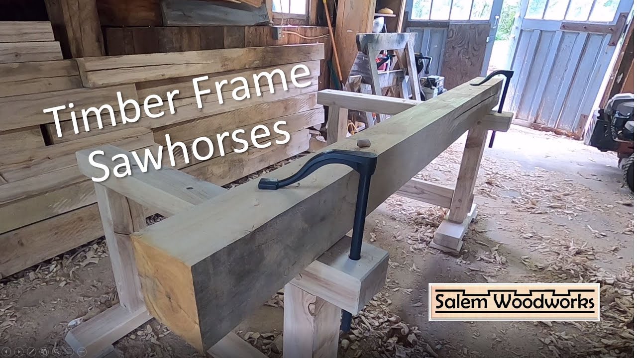 Making Timber Frame Sawhorses