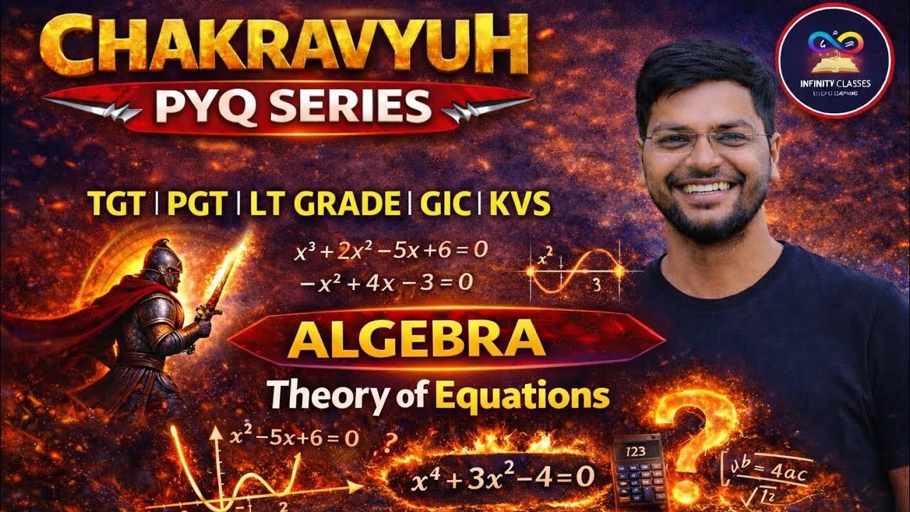 Chakravyuh PYQ Series |Theory of Equations|Part-02| Algebra for UP TGT/PGT & LT Grade|Jitendra Yadav