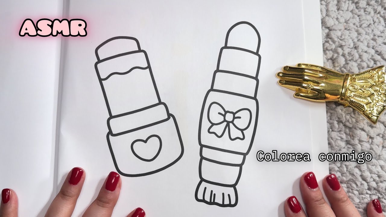 ASMR | colorea conmigo Coco Wyo Glow Cosmetics #coloring #ohuhumarkers 