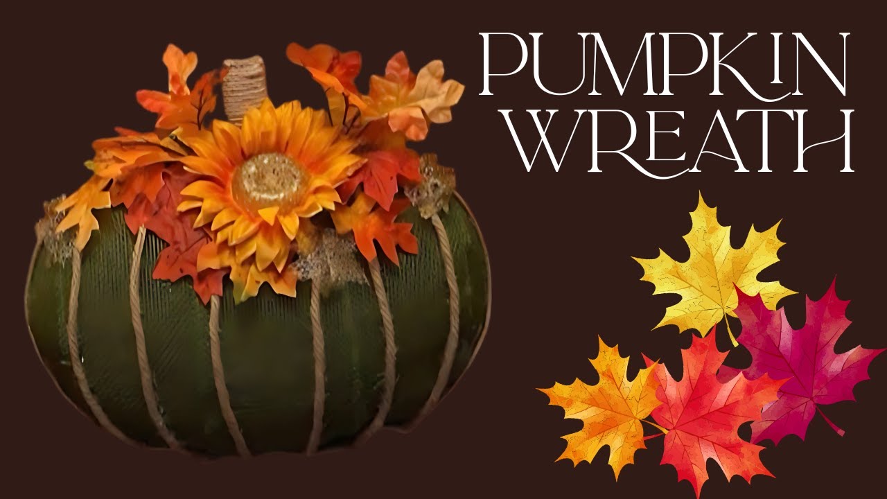 DIY Fall/Autumn Burlap Pumpkin Wreath