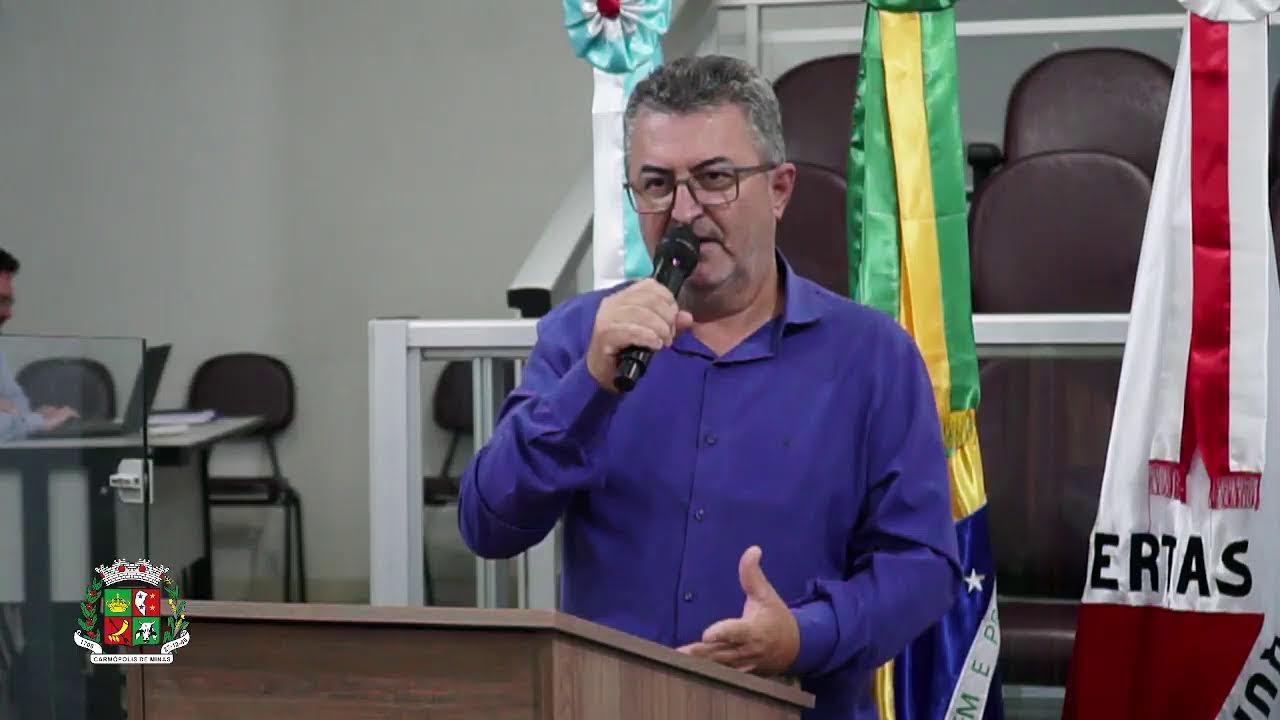 6ª Reunião Ordinária da 2ª Sessão. 20ª Legislatura da  Câmara Municipal de Carmópolis de Minas