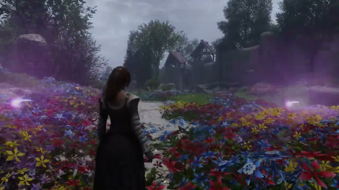 modded skyrim - walking around whiterun test