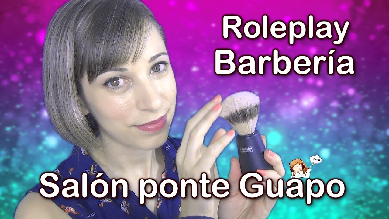 ASMR ESPAÑOL . ROLEPLAY BARBERIA . Salon Ponte Guapo . Barber shop . Men's shave . Binaural Sounds