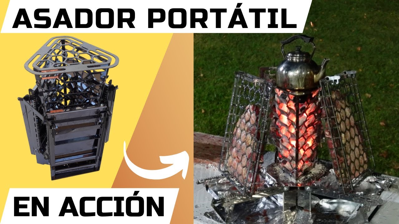 Este Asador Portátil lo cambia todo – Sin humo, Fácil y donde quieras (Сocinando Vacío, Asado)