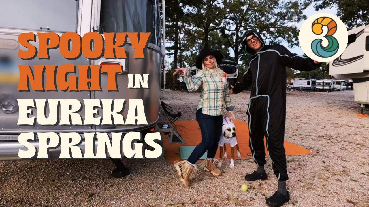 Это самый жуткий город в Арканзасе? Хэллоуин в трейлере Airstream, Эврика-Спрингс // Пассатный ве...
