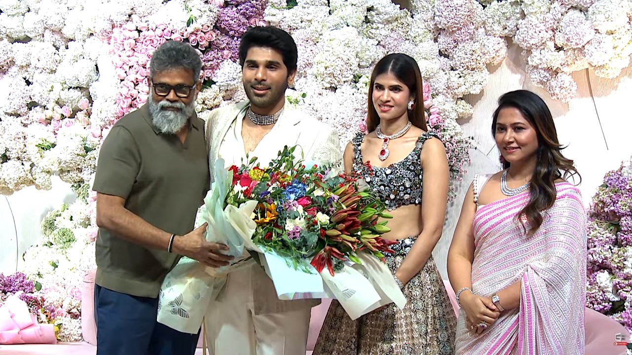 Sukumar Couple visuals at Allu Sirish & Nayanika Pre-Wedding Reception | Allu Arjun | TV5 ENT