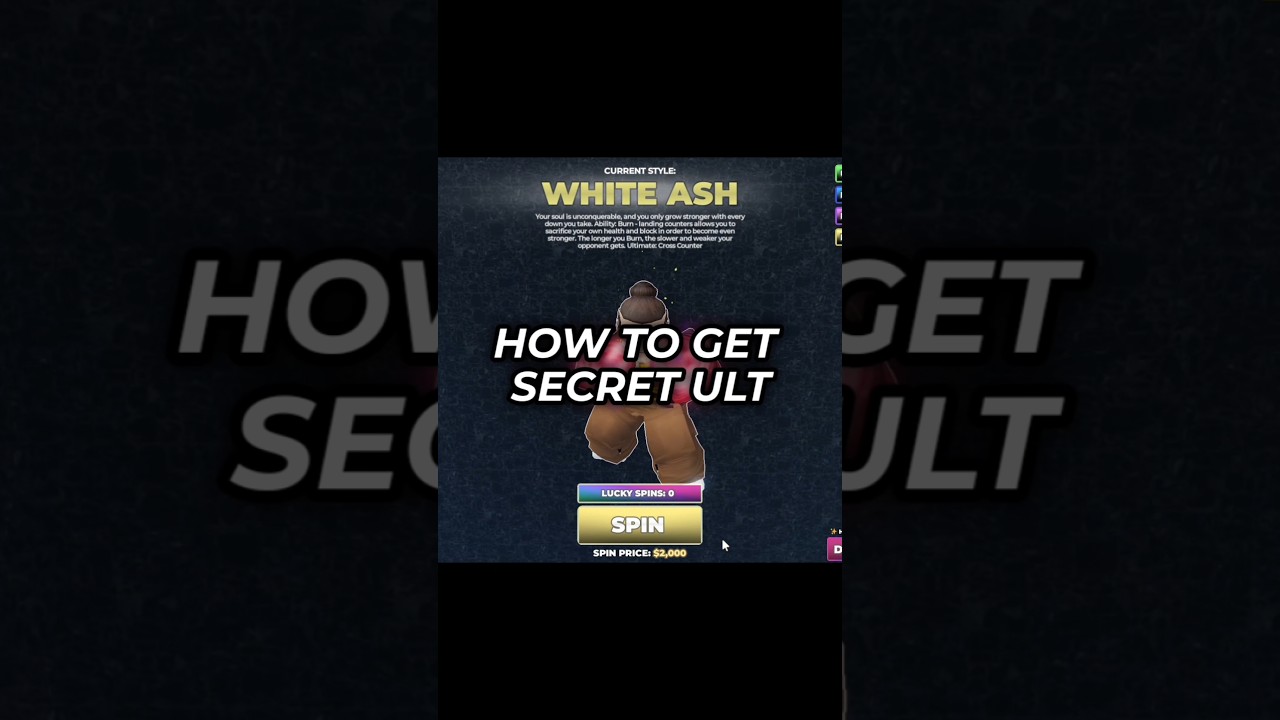 Joe Yabuki (White Ash) Secret Ultimate #gastyni #roblox #untitledboxinggame