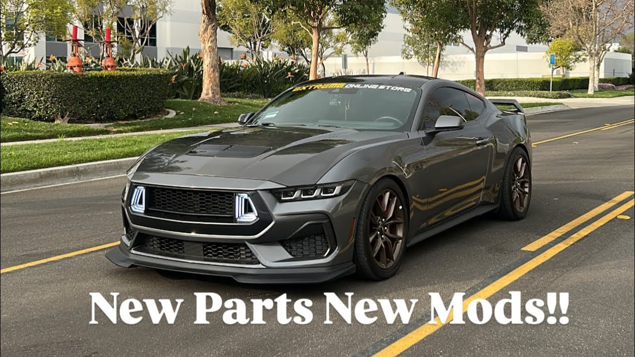 Carbon Gurney flap install from EOS on my Mustang