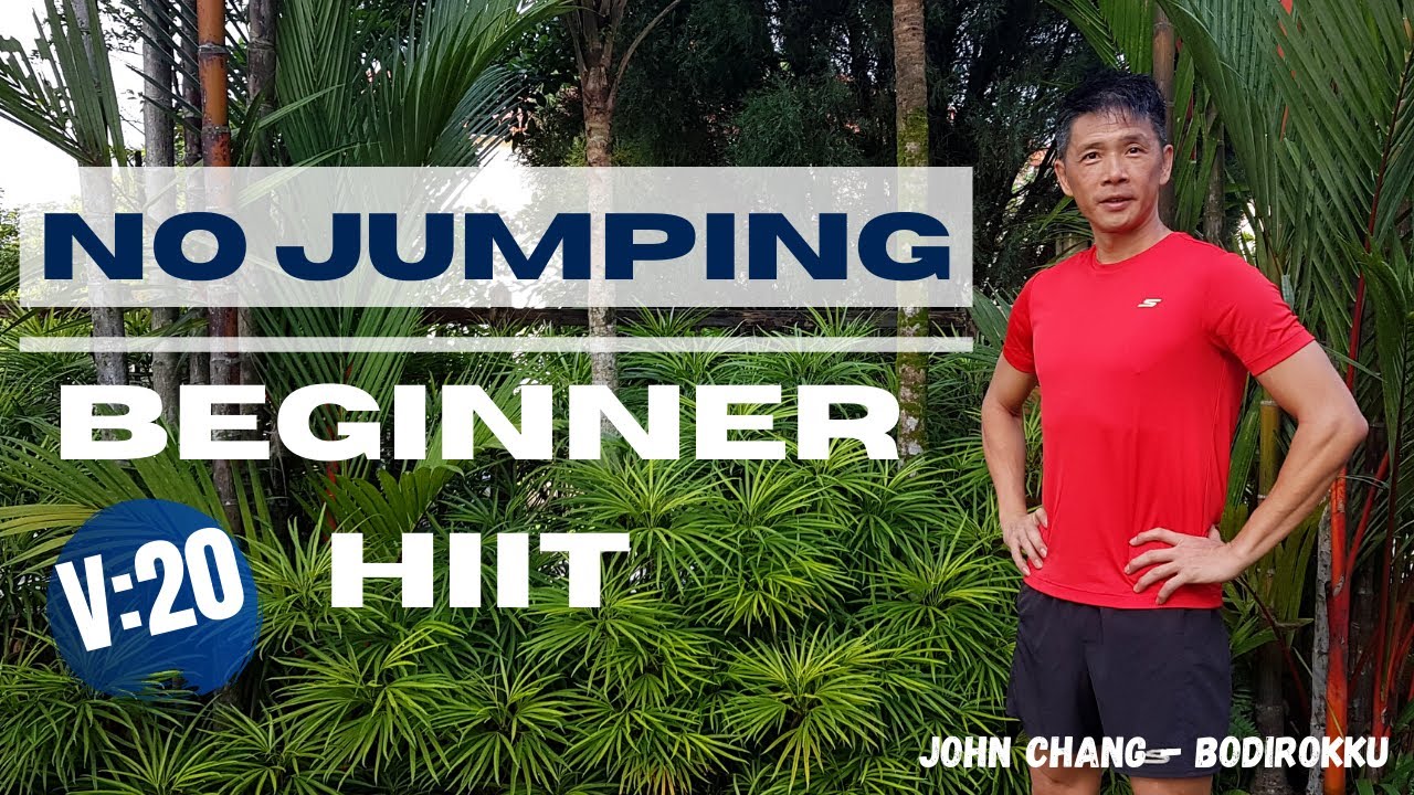 No Jumping Cardio  - No Equipment  - Beginner HIIT  - Workout at Home//20