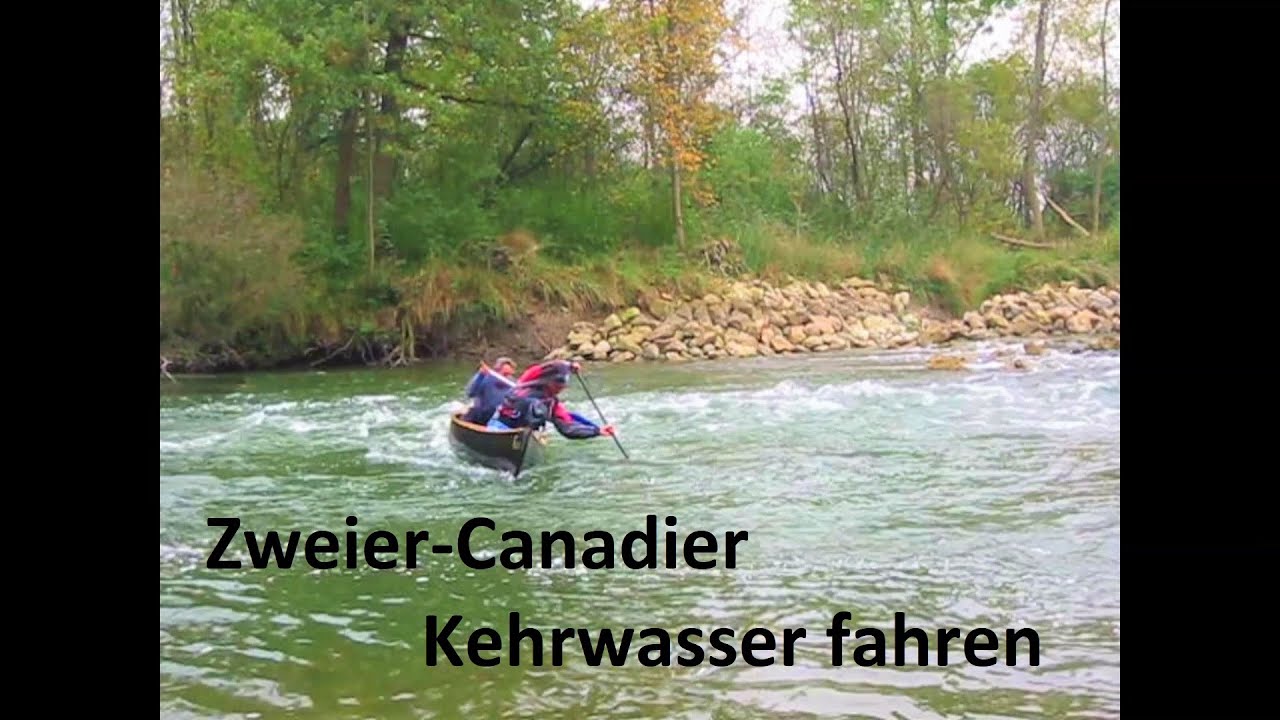 Canoe Dance, Kehrwasser fahren am Amperwehr in Grafrath