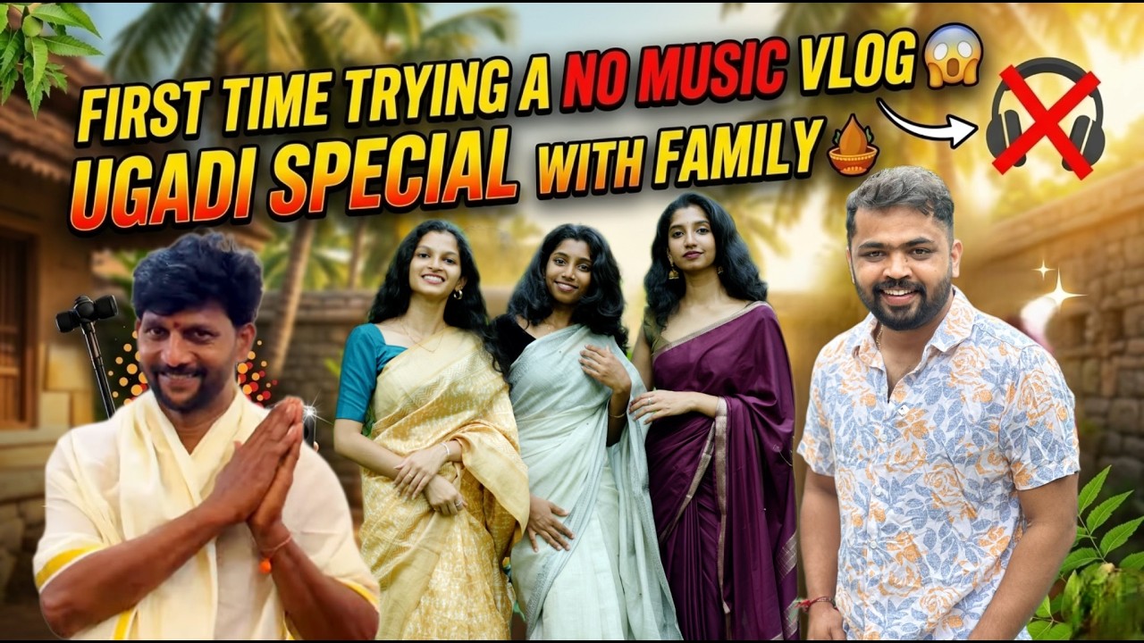 First Time Trying a No Music Vlog | Dhanraj Achar Vlogs 😱 UGADI Special | NEW EXPERIMENT 🔥