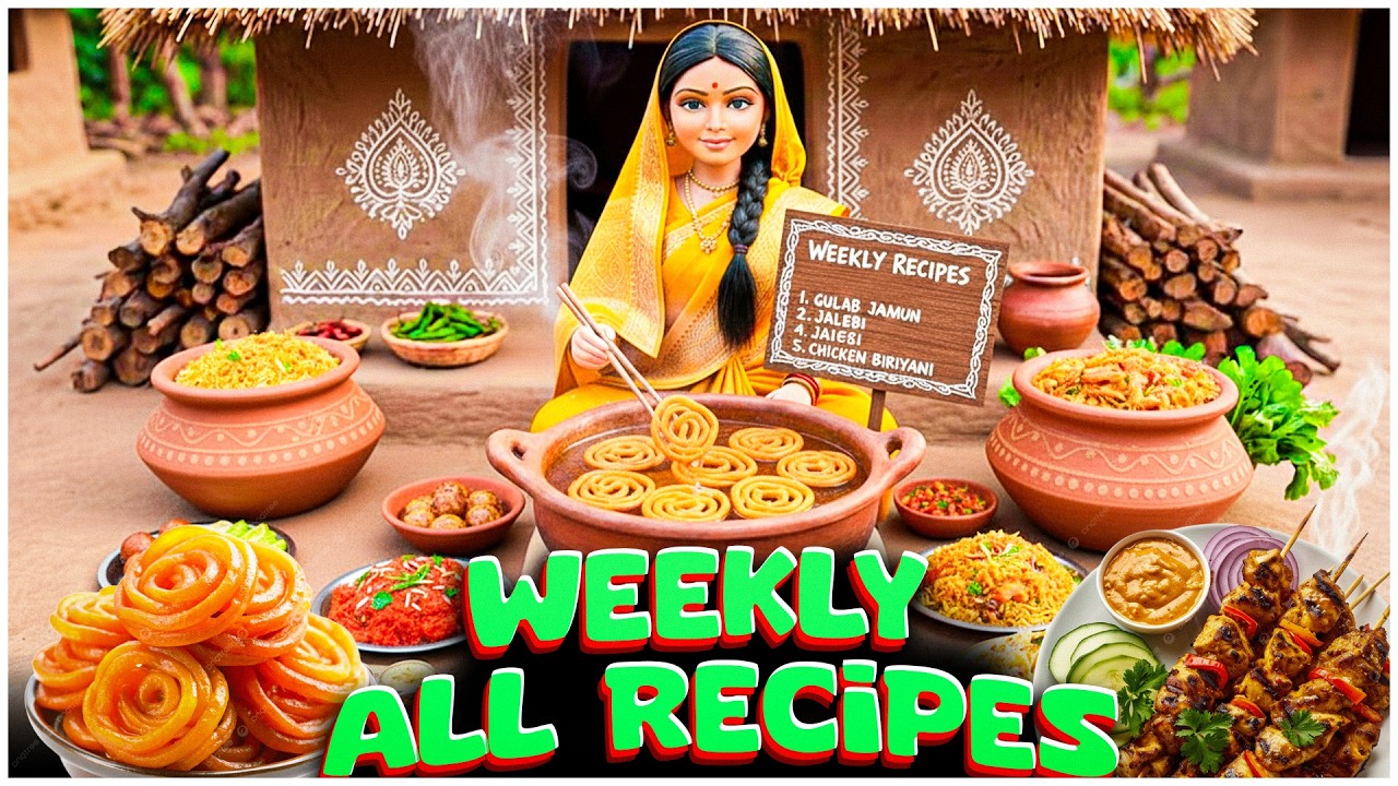 Miniature Doll Women All Recipes this Week ASMR | Jalebi | Gulab Jamun | Chicken Tikka | Biryani