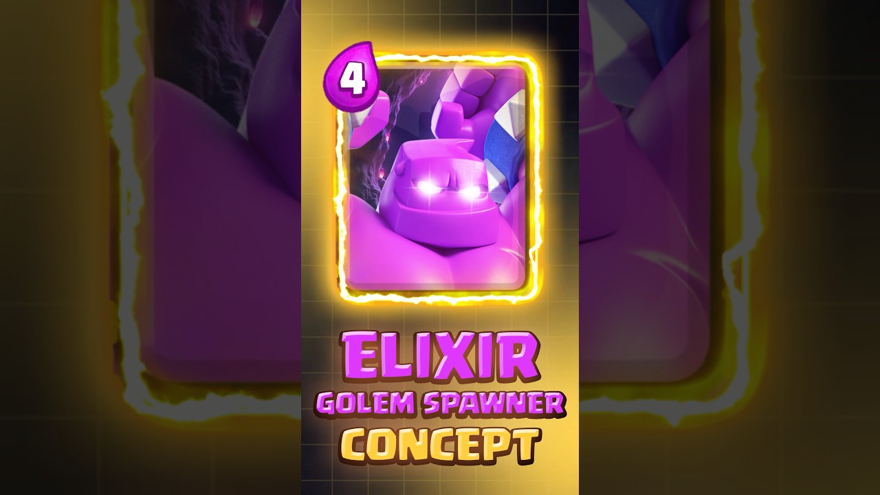 🔥Elixir Golem Spawner Concept #clashroyale