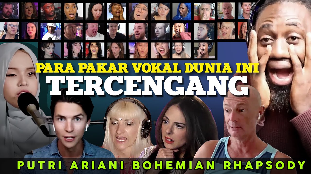 PAKAR VOKAL DUNIA TERCENGANG REACTOR AMBYAR❗💥 Putri Ariani Bohemian Rhapsody Reaction Compilation