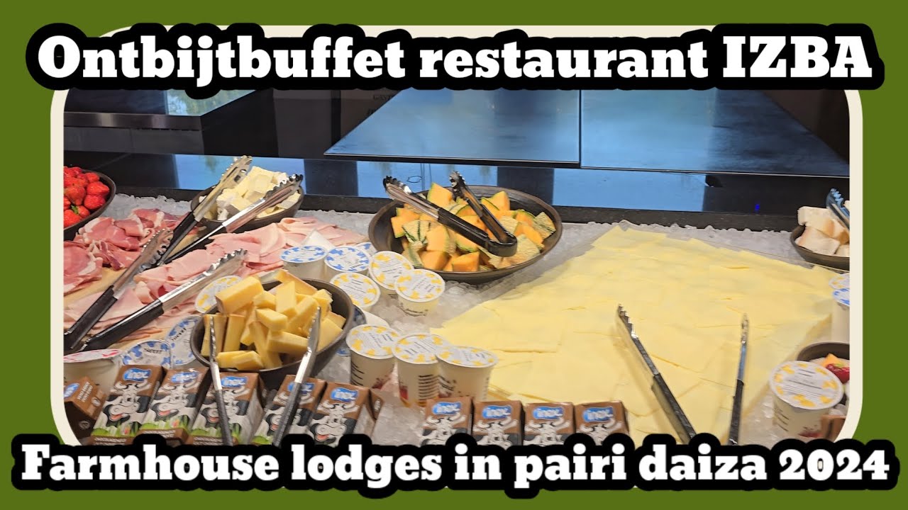 Het ontbijtbuffet als je slaapt in de farmhouse lodges [Pairi Daiza 2024]