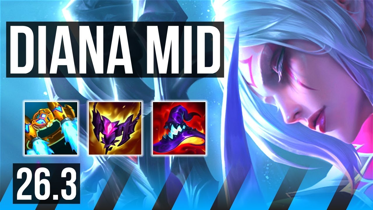 DIANA vs XERATH (MID) | Phase Rush, 44K damage | EUW Master | 26.3