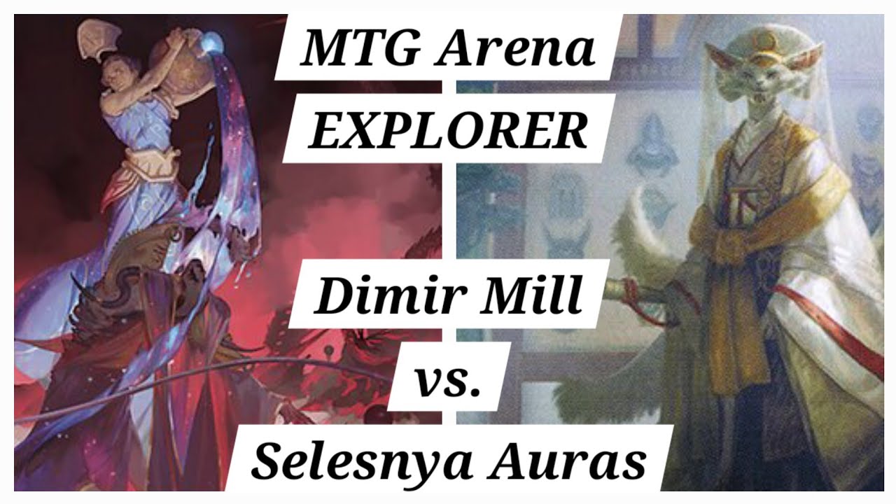 [EXPLORER] Dimir Mill vs. Selesnya Auras &ndash; Ranked Bo1 | MTG Arena