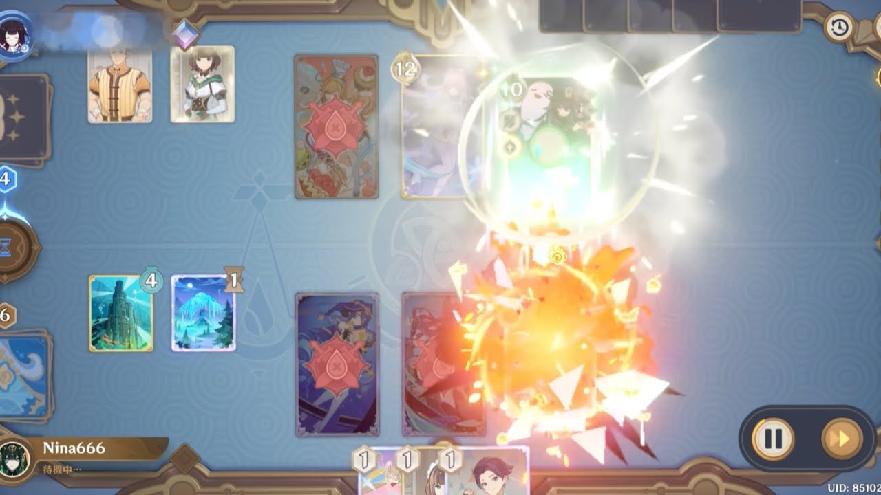 【七聖召喚】鯨vs爆発胡桃【Genshin TCG】