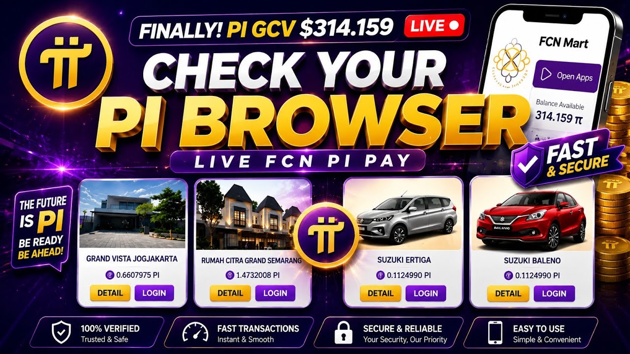 🚨 FINALLY! Pi GCV 314,159? FCN PI PAY Marketplace Is LIVE | Check Your Pi Browser NOW!