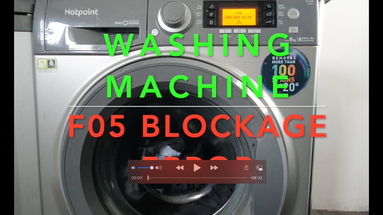 Washing Machine F05 Error - Fixed