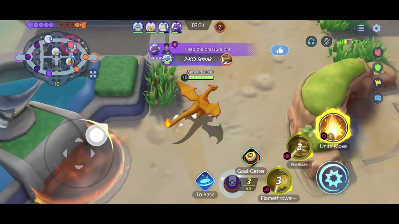 Being mega with UZGen 65 in Pokemon Unite 