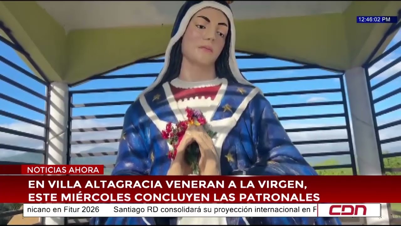 En Villa Altagracia veneran a la Virgen, este miércoles concluyen las patronales