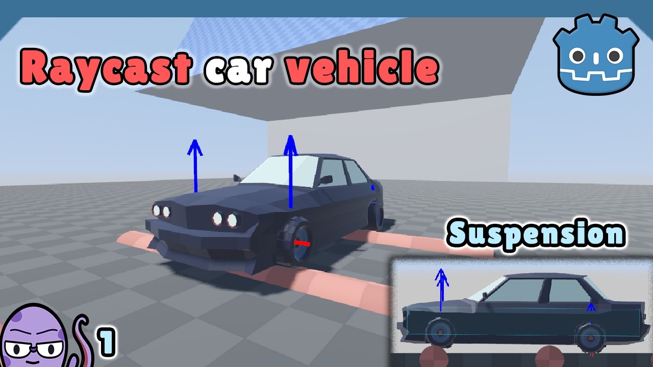 Custom Raycast Vehicle Physics in Godot |  Suspensions