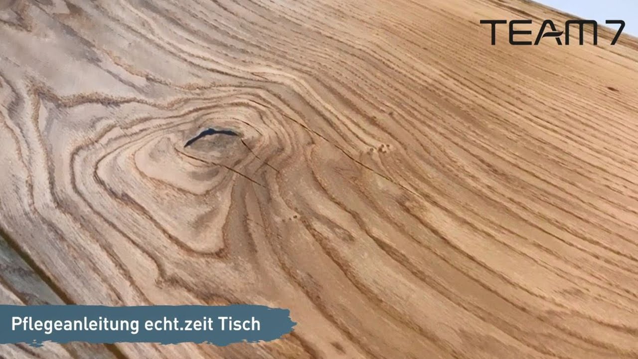 Echtholztisch Pflege: Holztisch ausbessern & ölen | TEAM 7
