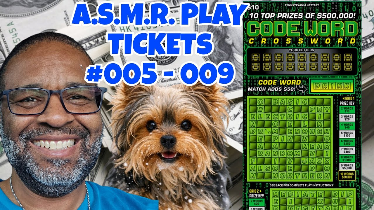 A.S.M.R. PLAY | Codeword Crossword | PA LOTTERY SCRATCH OFF TICKETS #scratchers #asmrsounds #asmr 