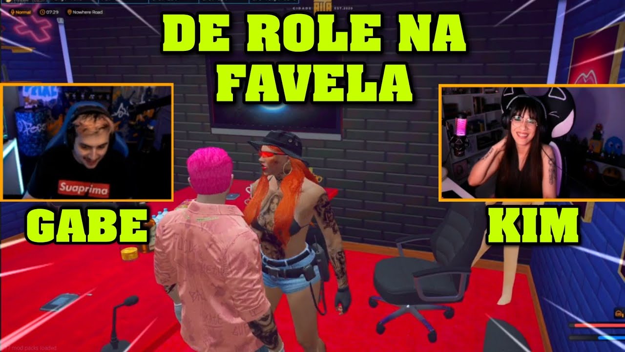 GABE LEVA A KIM NA FAVELA ROLOU UM CLIMA!? 😳🔥