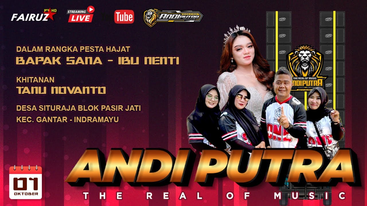 🔴 [LIVE] ANDI PUTRA ONE | DESA SITURAJA BLOK PASIR JATI - GANTAR - INDRAMAYU | 01 OKTOBER 2025
