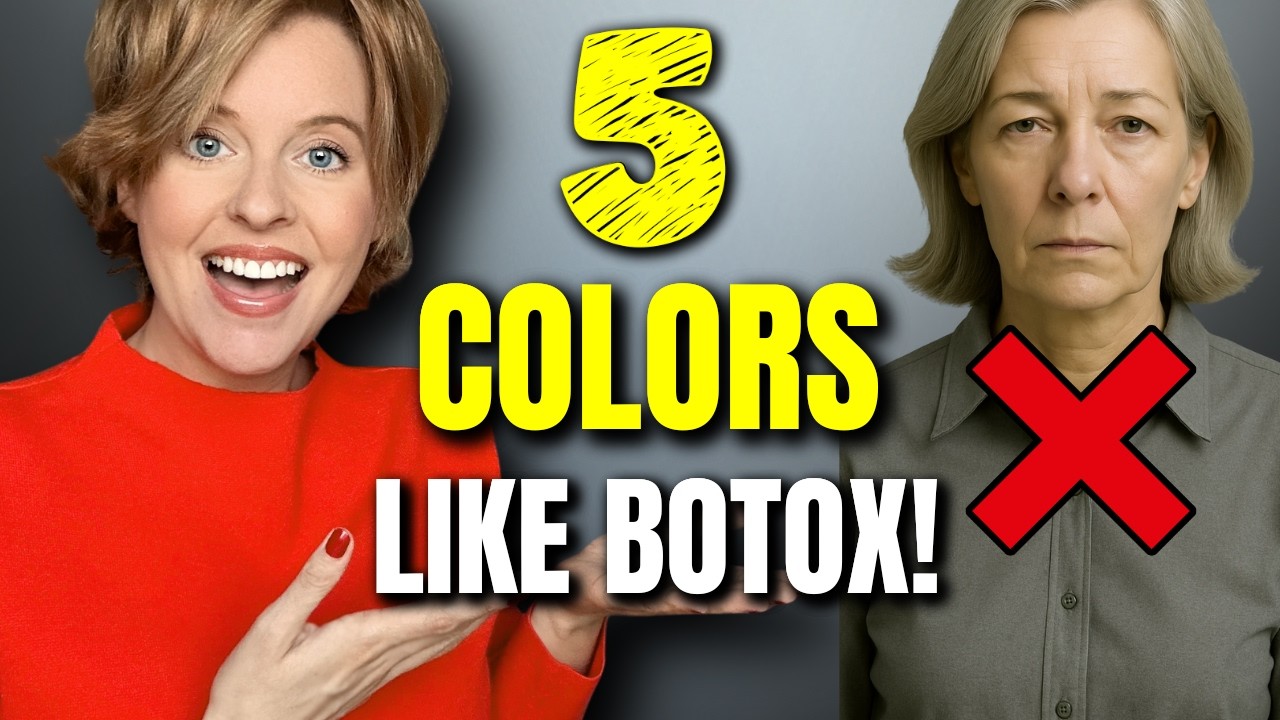 5 Colors That Make 50+ Women Look 10 Years Younger (Color Psychology Beauty Secret)