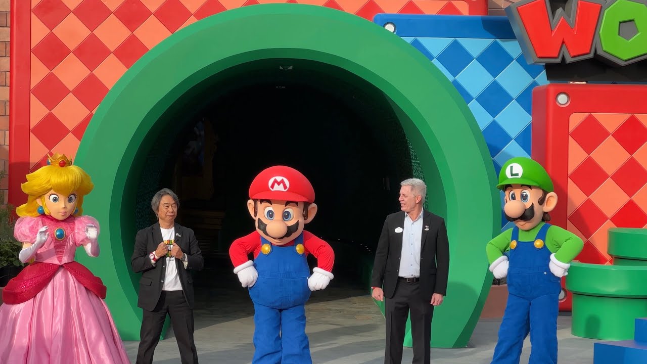 Grand Opening Ceremony Super Nintendo World @ Universal Studios Hollywood!