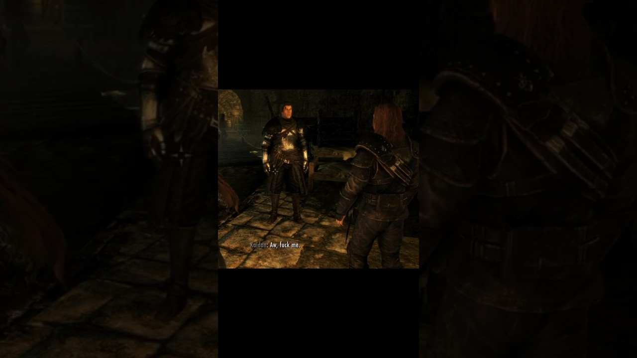 I&rsquo;m standing right here #skyrim #skyrimanniversaryedition #gamingshorts