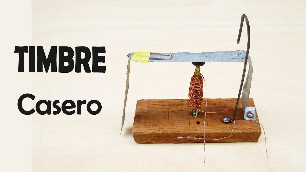 Como Hacer un Timbre Casero Eléctrico sin Motor Tutorial Explicado Paso a Paso