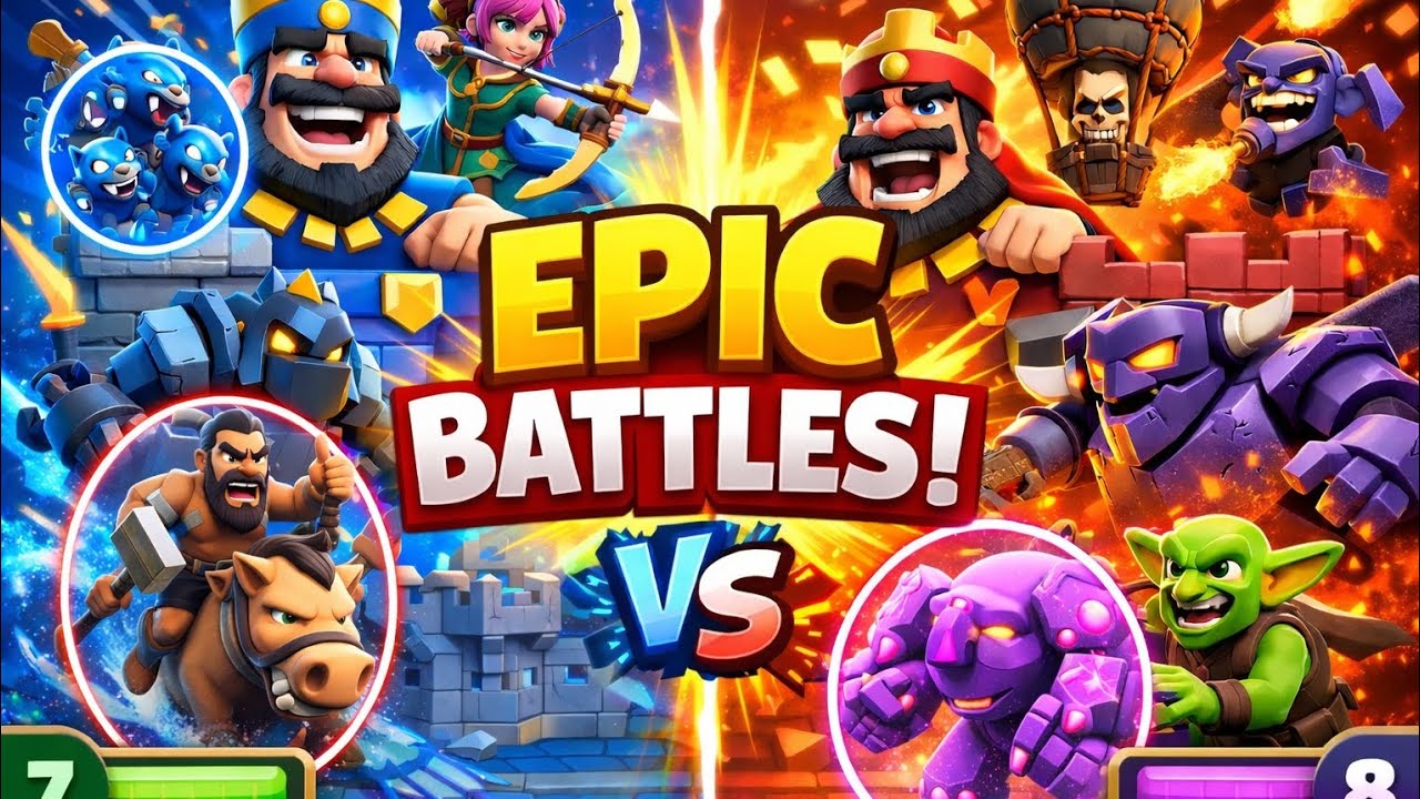 Unstoppable battles! Epic clash royale matches...