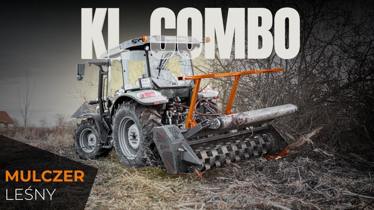 ORKAN KL COMBO 180  MULCZER LEŚNY 2w1 | Deutz-Fahr 5080 D KEYLINE | karczowanie, mulczowanie