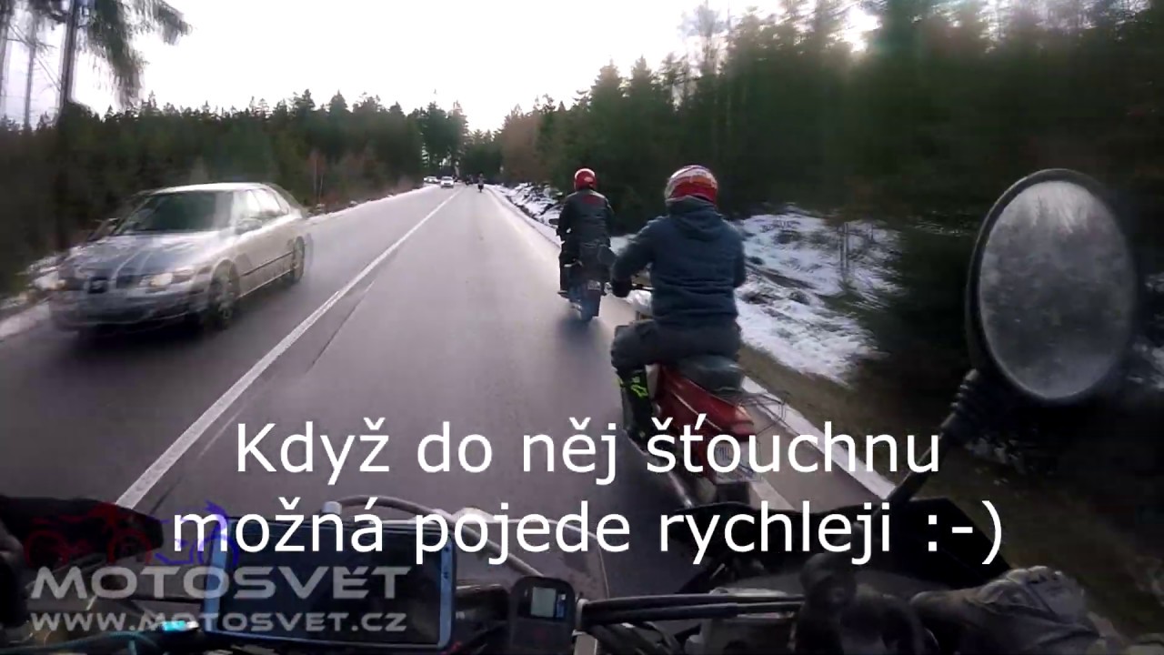 Silvestrovský moto výjezd na Ještěd - 2018