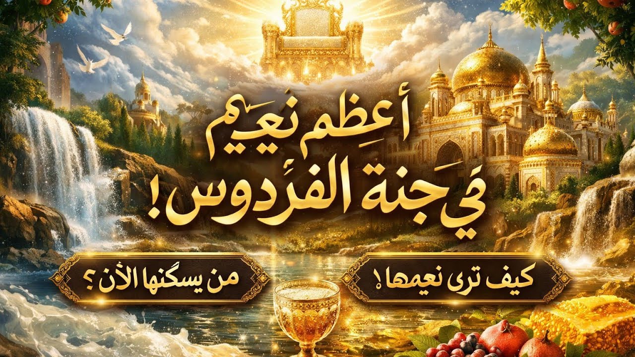 ما هي أعظم درجات الجنه ؟وهل يوجد احد في جنه الفردوس ؟ولماذا هي اعلي درجات الجنه ❤🔔